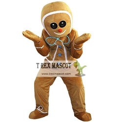 Gingerbread Man Mascot Costume