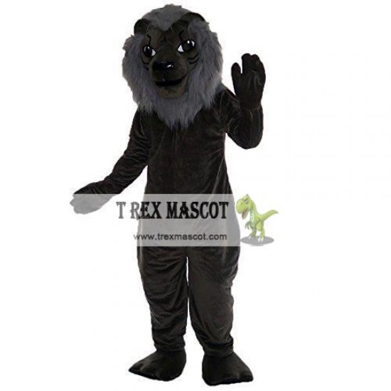 Grey Lion Mascot Costume