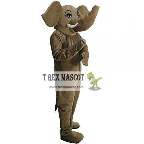 Brown Elephant Mascot Costume