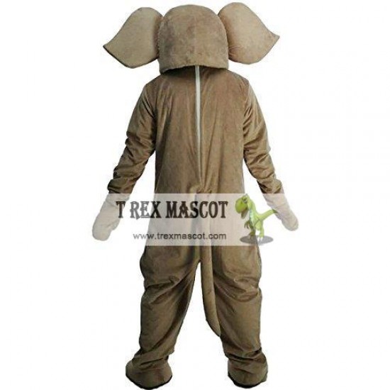 Brown Elephant Mascot Costume