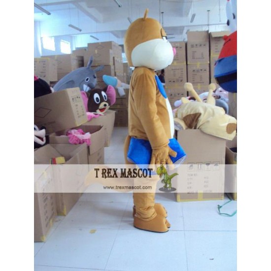 Brown Fox Cartoon Character Costume