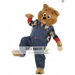 Bulldog Brown Bear Mascot Costume for Adults