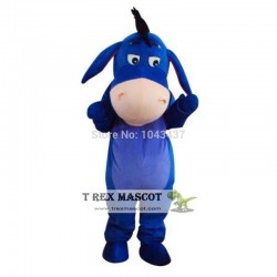 Blue Eeyore Donkey Mascot Costume