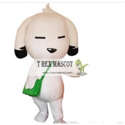 White Dog Mascot Costume