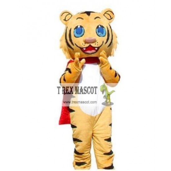 Professional Yellow Tiger Mascot Costume