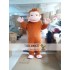 Yellow Monkey Cartoon Character Costume Cosplay Mascot