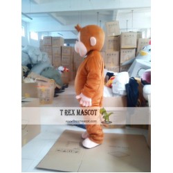 Yellow Monkey Cartoon Character Costume Cosplay Mascot