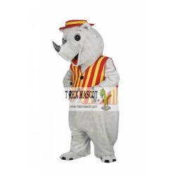 Rhino Cartoon Character Mascot Costume