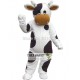 White & Black Milk Cow Mascot Costume