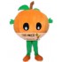 Big Orange Mascot Costume With Leaves