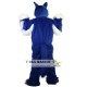 Long hair blue Wolf Mascot Costume