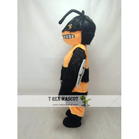 Plush Orange Hornet / Bee Mascot Costume