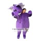 Purple Elephant Cartoon Mascot Costume