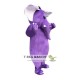 Purple Elephant Cartoon Mascot Costume