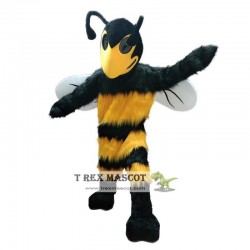 Long Fur Bumble Bee / Hornet Mascot Costume