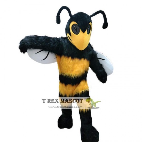 Long Fur Bumble Bee / Hornet Mascot Costume