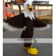 Brown Eagle Long Hair Mascot Costume