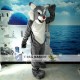 Grey Wildcat Mascot Costume