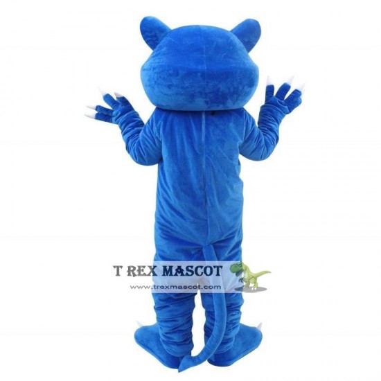 Blue Panther Mascot Costume