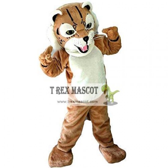 Tiger Wildcat Cat Mascot Costume