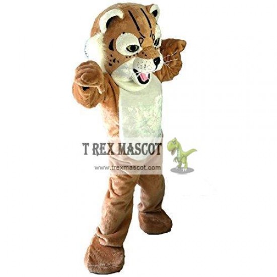 Tiger Wildcat Cat Mascot Costume