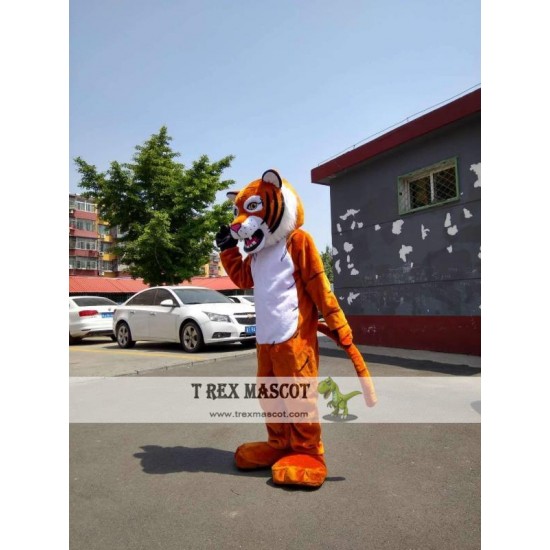 Orange Tiger Mascot Costume