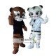 Kung Fu Judo Tiger Tigress Cartoon Mascot Costume