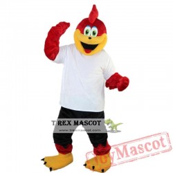 Red Sport Eagle Mascot Costume