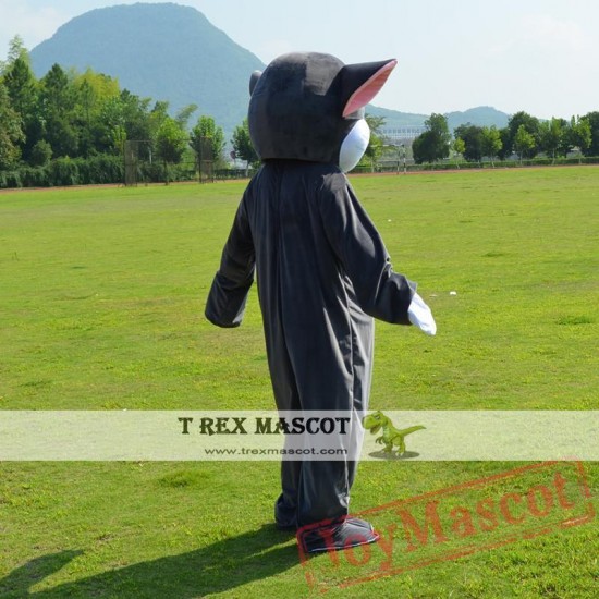 Gray Cat Mascot Costume