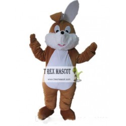 Brown Bunny Rabbit Mascot Costume