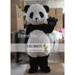 Black And White Panda Mascot Costume