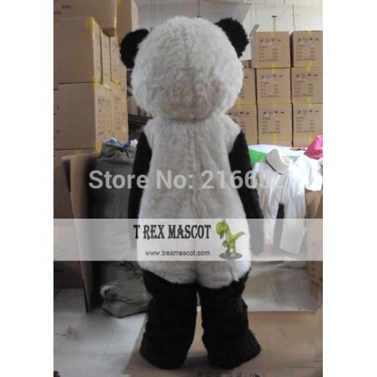 Black And White Panda Mascot Costume