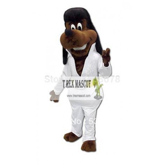 Dark Brown Dog Adult Mascot Costume