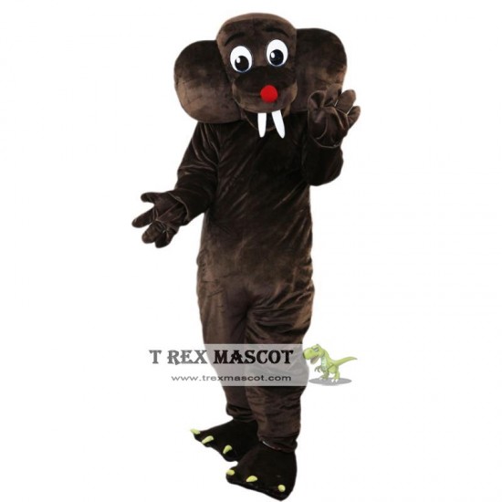 Brown Gopher Mole Mascot Costume