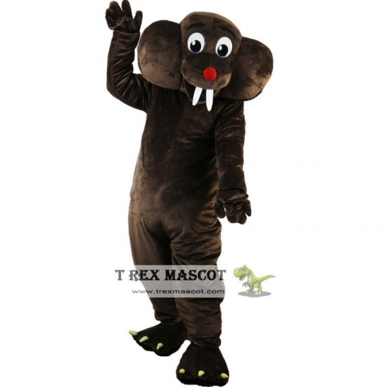 Brown Gopher Mole Mascot Costume