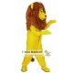 Yellow Lion Mascot Costume