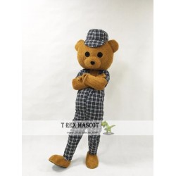 Pink Teddy Bear Mascot Costume