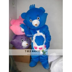 Blue Bear Mascot Costume