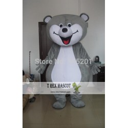 Grey Bear Mascot Costume