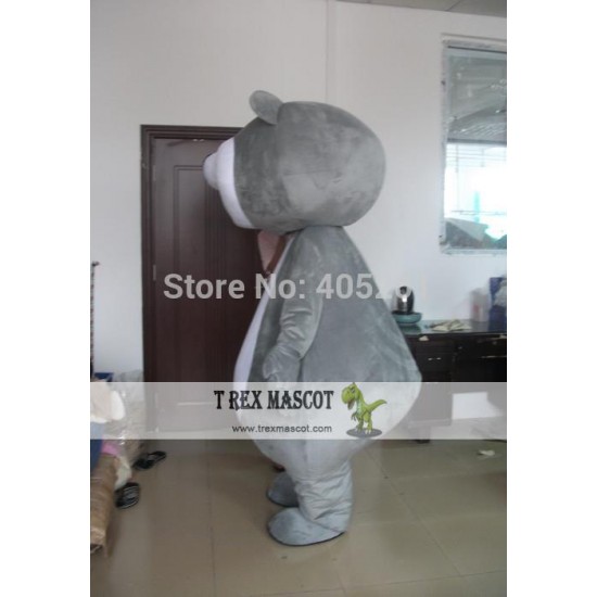 Grey Bear Mascot Costume