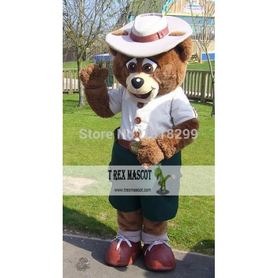 Buddy Bear Crealy Park In Devon Mascot Costume