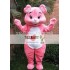 Pink Bear Mascot Costume