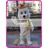 Plush White Polar Bear Mascot Costume