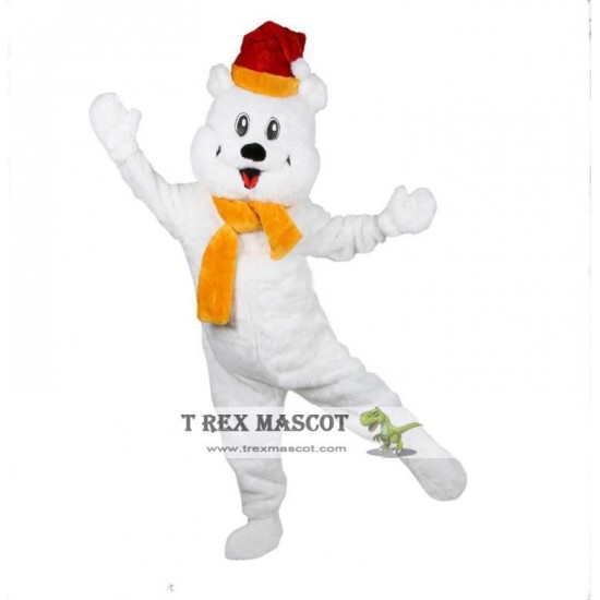 Polar Bear Adult Mascot Costume Plush