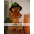 Long Hair Plush Brown Teddy Bear Mascot Costume