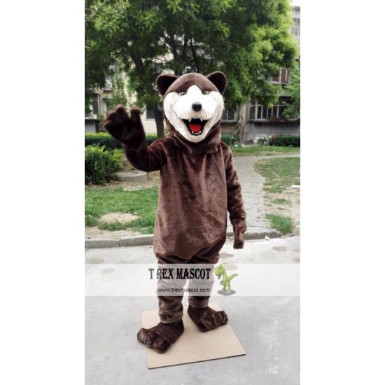 Brown Grizzly Bear Mascot Costume