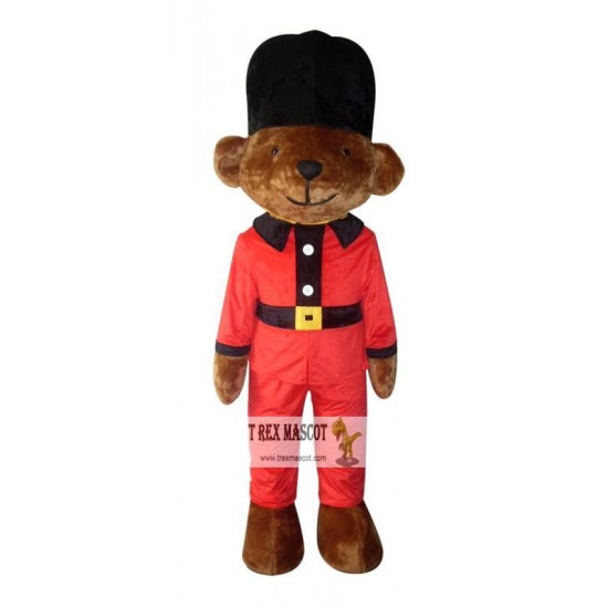 Professional Mascot Costume Black Hat Bear