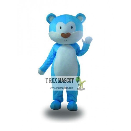 Professional Adult Blue Baby Bear Mascot Costume