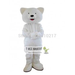 Plush Pollar Bear Animal Mascot Costume