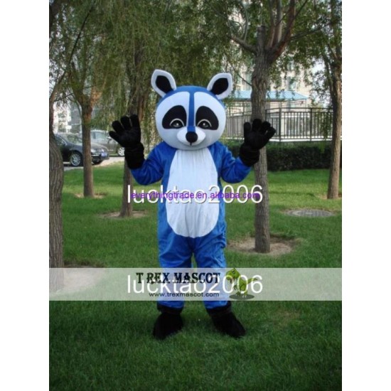 Cartoon Character Blue Bear Adult Mascot Costume